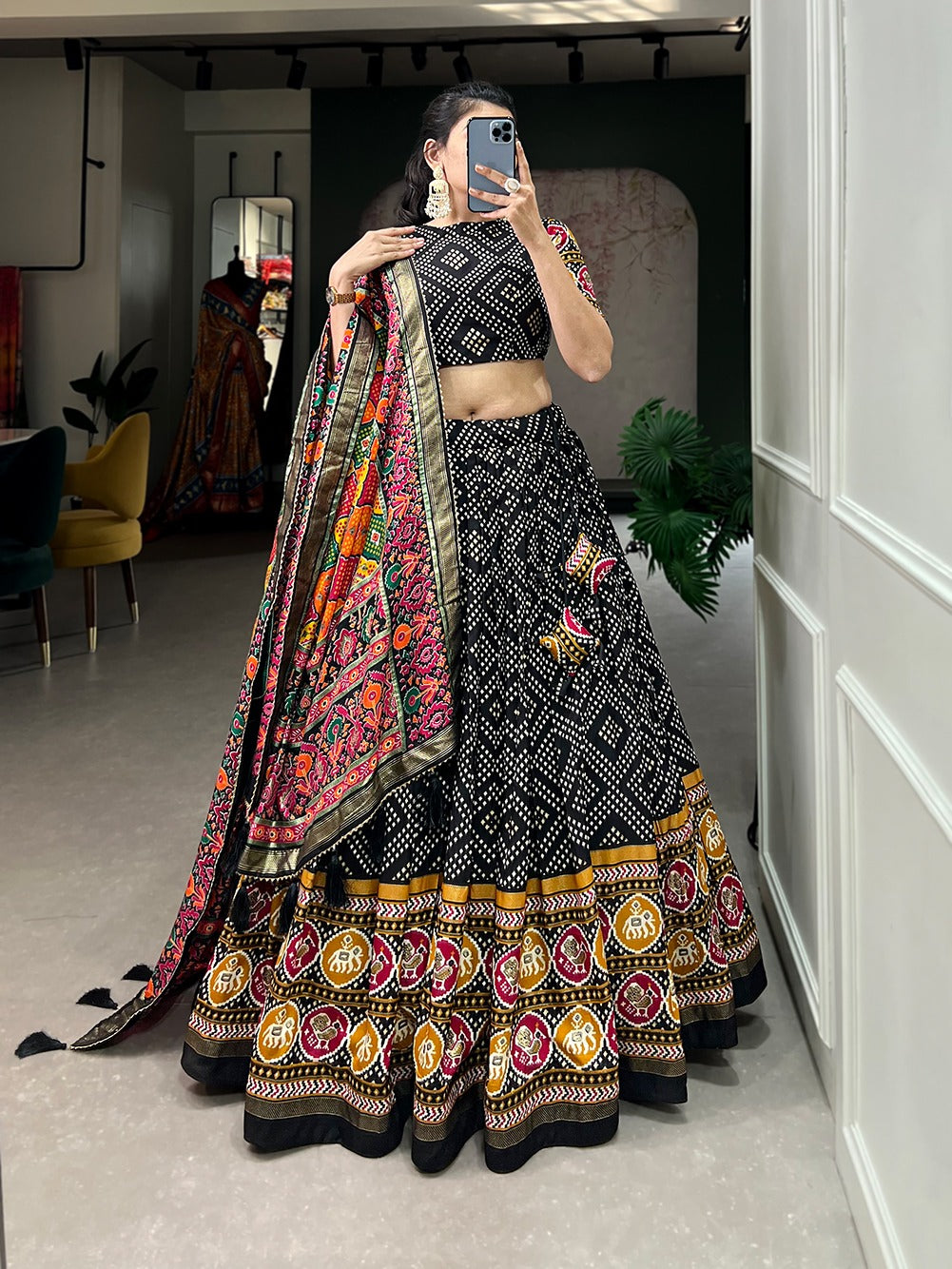 Chaniya choli with hot sale patola dupatta