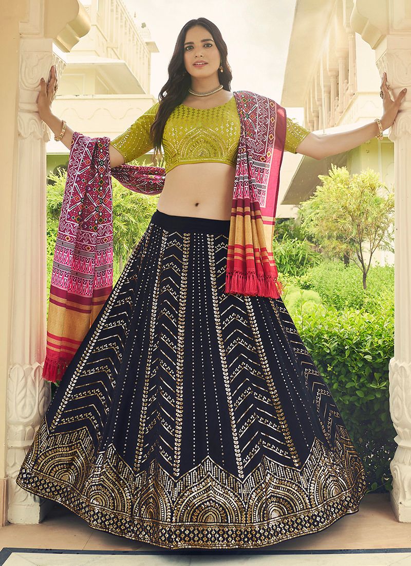 Printed Machine NEW HEAVY DESIGNER NAVRATRI SPECIAL COTTON LEHENGA CHOLI at  Rs 1199 in Surat