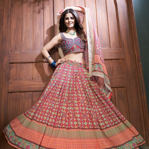 Designer Multi color lehenga choli with Mirror and  Hand  Work    wedding party wear lehenga choli with dupatta