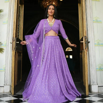 Purple Lehenga Choli For Women ,Indian Wedding wear