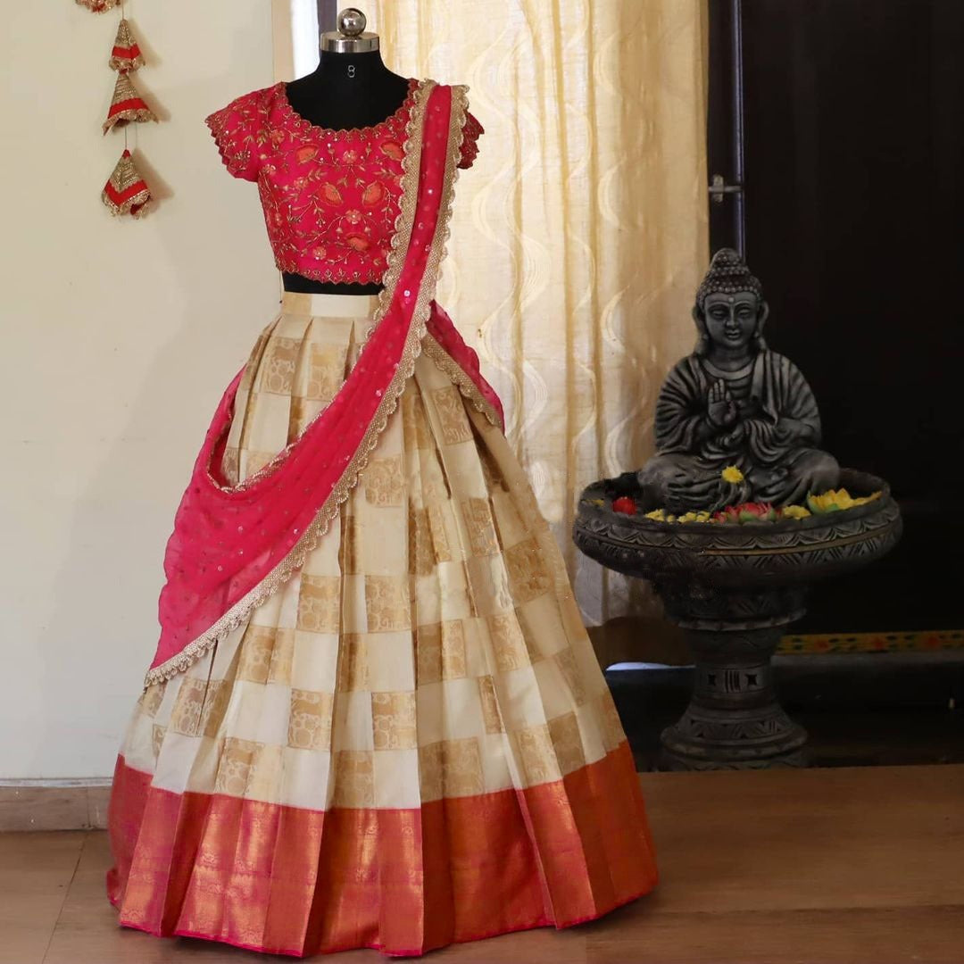 30 Latest Lehenga Saree Designs to Try (2022) - Tips and Beauty | Lehenga  saree design, Designer lehenga choli, Saree dress