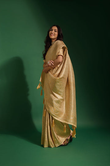Light Yellow  Kanjivaram  Designer  Saree for women or girls, designer latest wedding wear saree