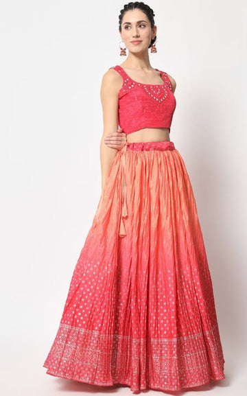 Designer Pink  color lehenga choli with Zari and Sequence ,Thread Embroidery Work wedding party wear lehenga choli with dupatta