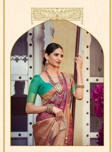 Teal Purple Tissue Silk   saree for women wedding  wear party wear designer sarees