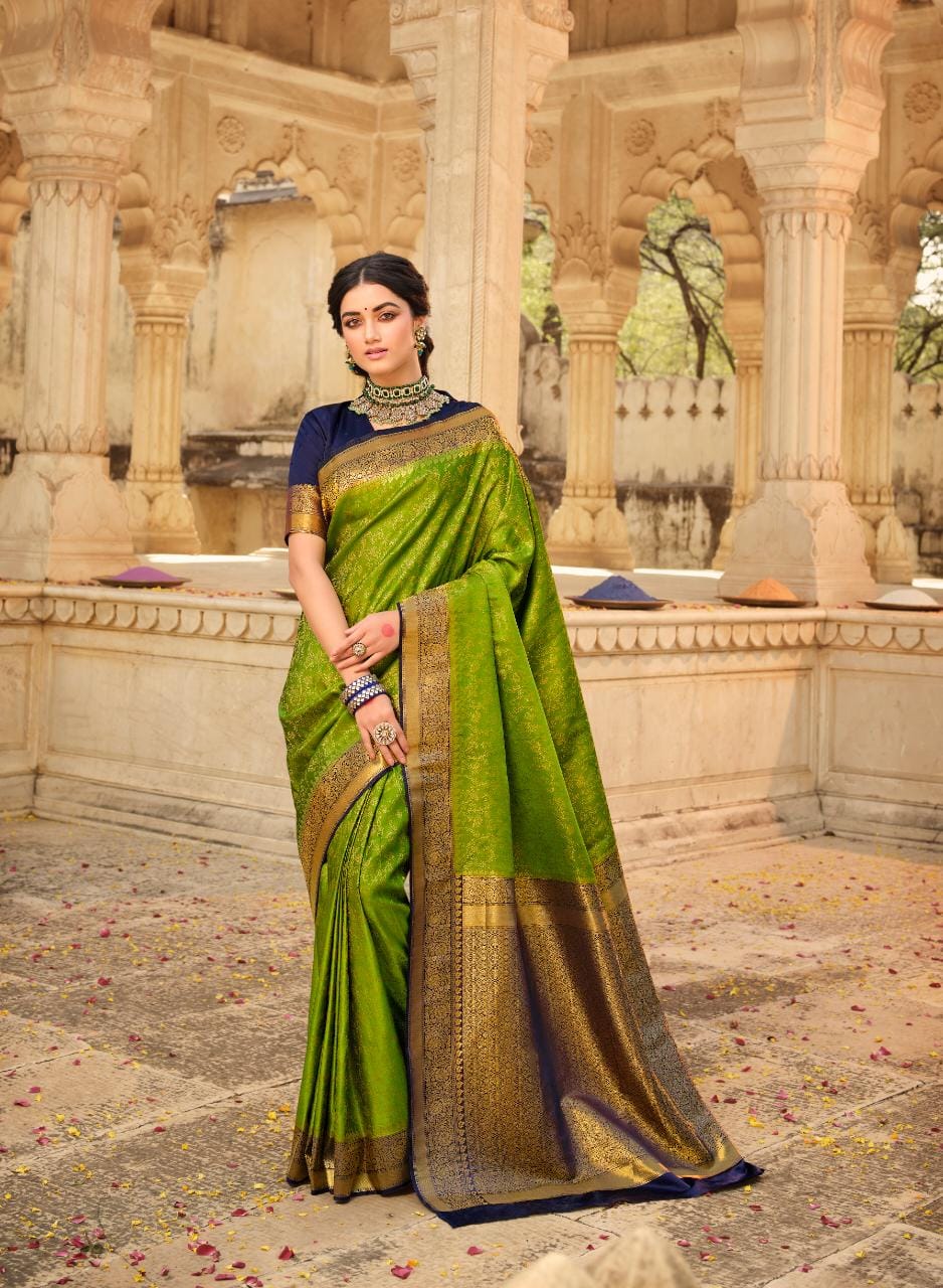 Perrot Banarasi silk  saree for women wedding  wear party wear designer sarees