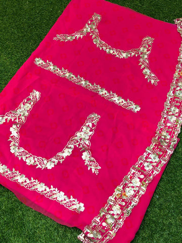 Pink Color lehenga choli with Printed Work  wedding party wear lehenga choli with dupatta